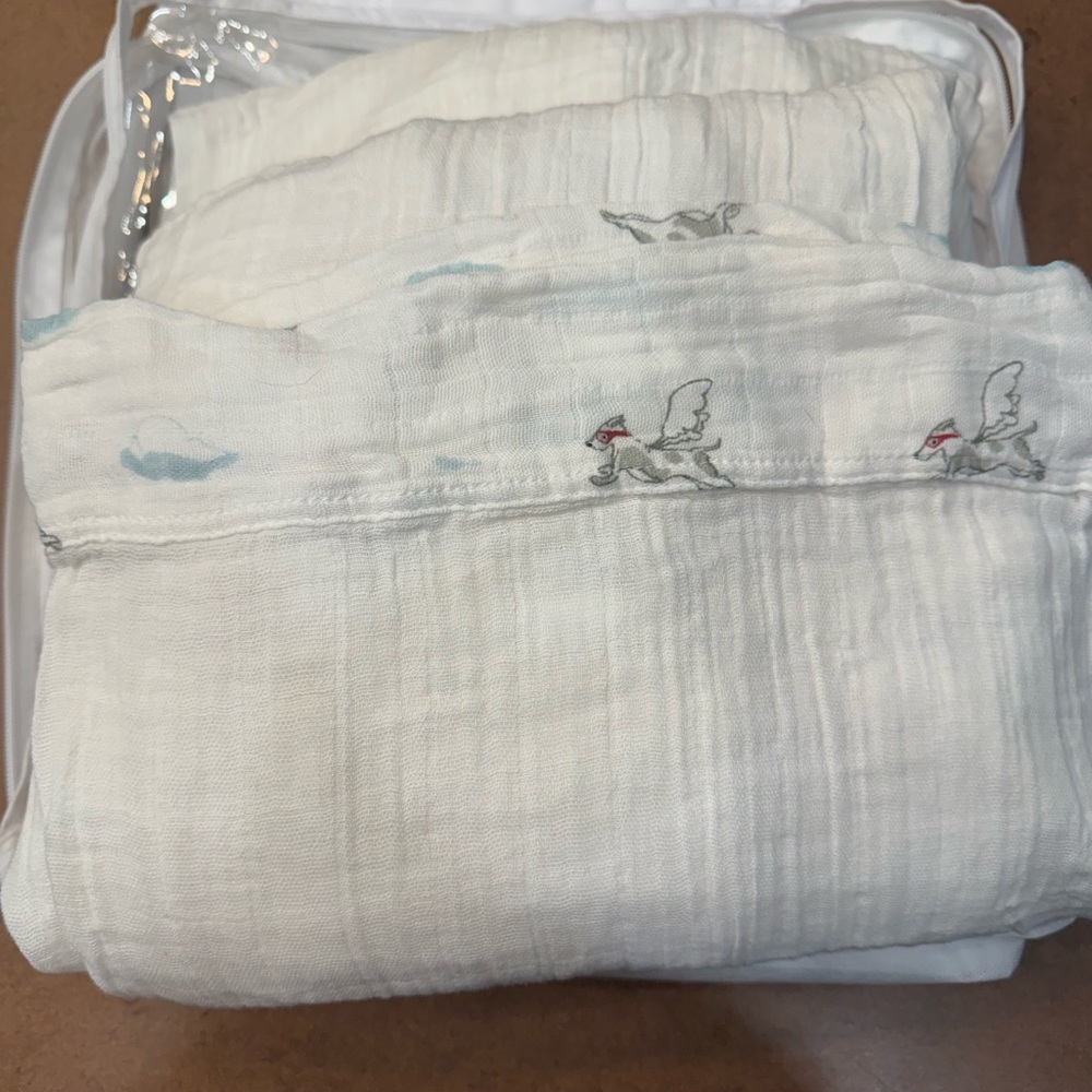 Aden + Anais Bed in a Bag Fitted Flat Sheet ONLY - Liam the Brave- Hard to Find!
